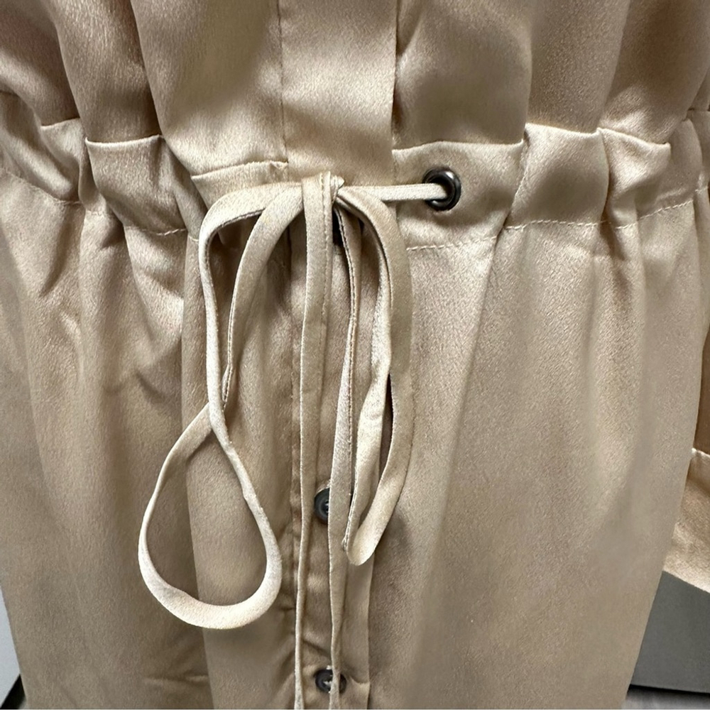 Banana Republic Gold 3/4 Sleeve Shirt Dress - Picture 6 of 14